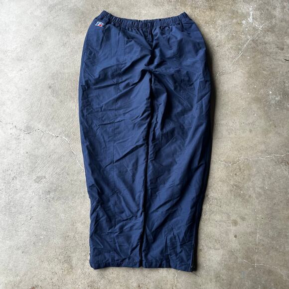 VINTAGE 90S Y2K BAGGY RUSSELL ATHLETIC TRACK PANTS ESSENTIAL WIDE LEG MENS XXL - Picture 1 of 6